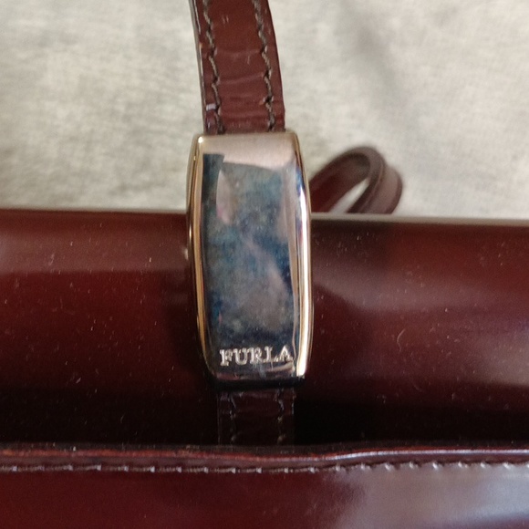 Furla Dark Brown shoulder Purse - Picture 4 of 14